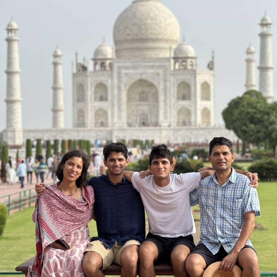 Taj Mahal Family Photo